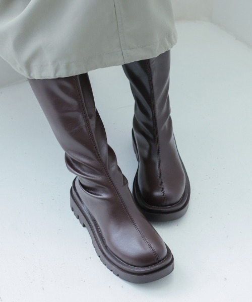  AG SPEC ブラックロングブーツ5mm ブーツ ロングブーツ レディース : ZOZOTOWN Yahoo!店 - 通販 - Yahoo