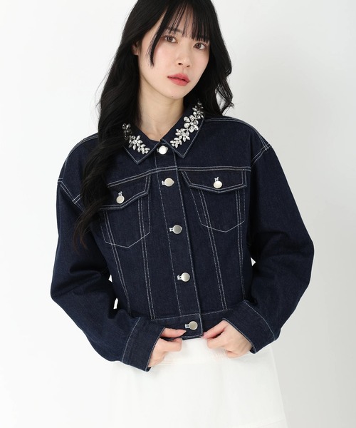 STRAWBERRY-FIELDS（ストロベリーフィールズ） デニムジャケット g