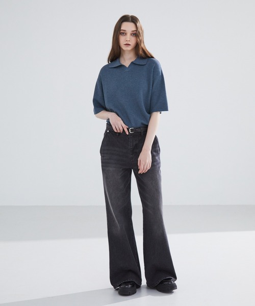 LUENNA ポロシャツ Skipper Knit Polo Shirt / スキッパー ニット