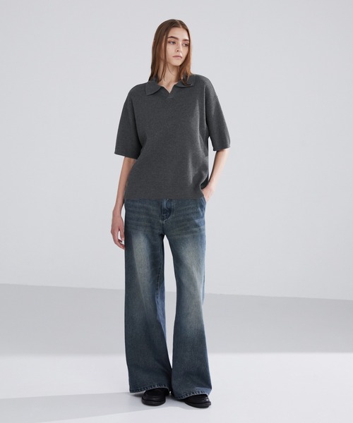 LUENNA ポロシャツ 「LUENNA」 Skipper Knit Polo Shirt