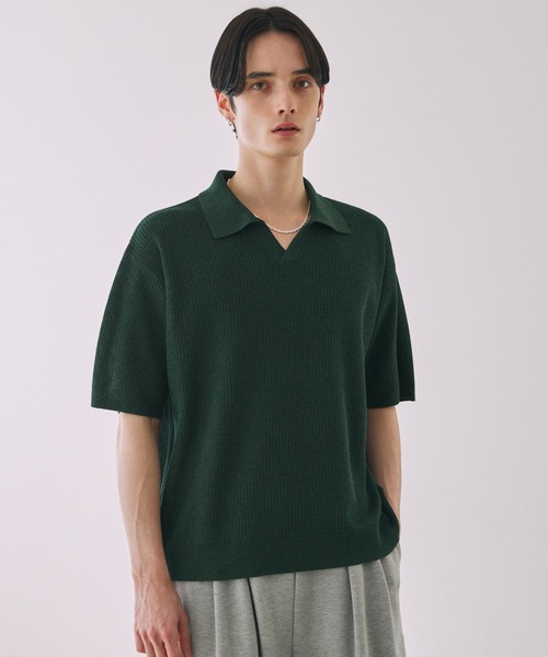 LUENNA ポロシャツ Skipper Knit Polo Shirt / スキッパー ニット