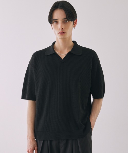 LUENNA ポロシャツ Skipper Knit Polo Shirt / スキッパー ニット