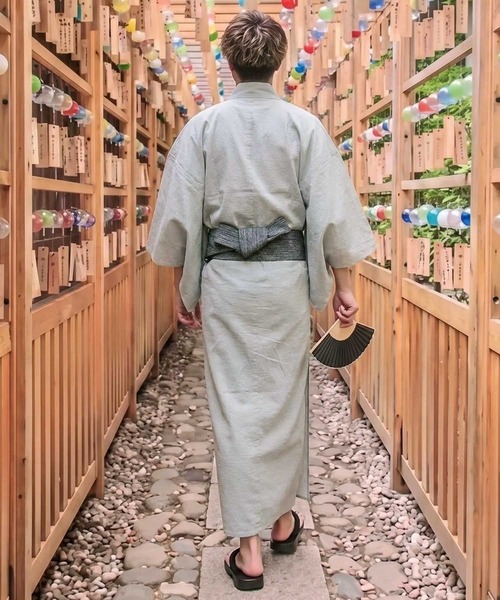 ANPAS（アンパス） 浴衣 Shijira-Weave YUKATA / しじら織り 浴衣 4点