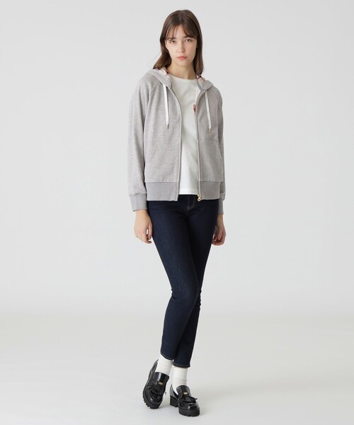 美品 blue label crestbridge パーカー 38 グレー BLUE LABEL CRESTBRIDGE パーカー 「一部店舗限定」ベーシック