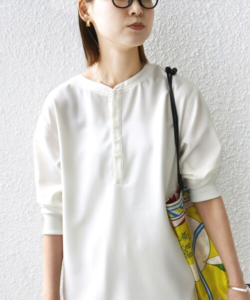 PHEENY 長袖カットソー グラフィックプリント PHEENY プリントクルー