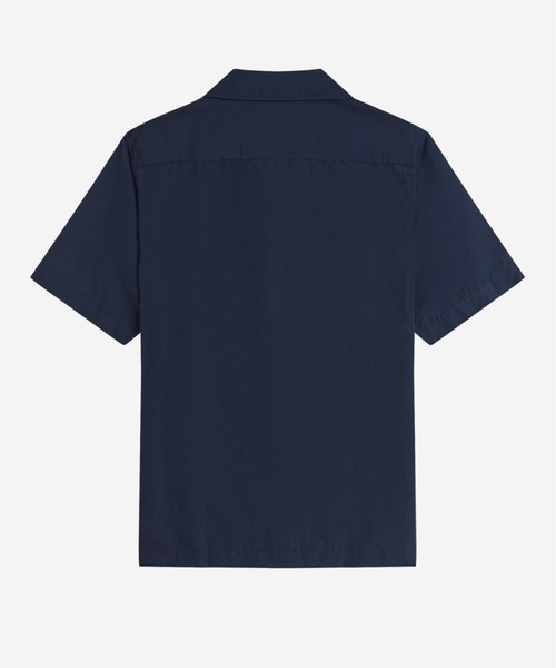 FRED PERRY（フレッドペリー） シャツ 半袖 Linen Blend Revere Collar