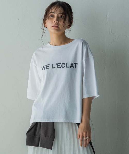 tシャツ ビッグロゴTシャツ「手洗い可能」 レディース