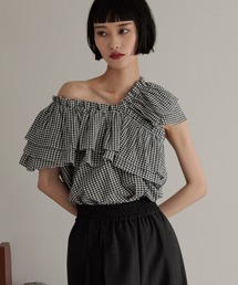 LOWRYS FARM（ローリーズファーム） ブラウス シャツ アシメフリル