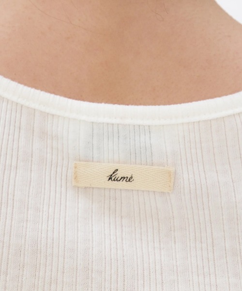 KUME タンクトップ ノースリーブ KUME/クメ Basic Tank Top タンク