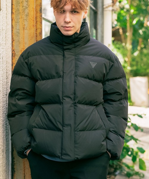 GUESS（ゲス） ダウンジャケット M ブラック メンズ : ZOZOTOWN Yahoo