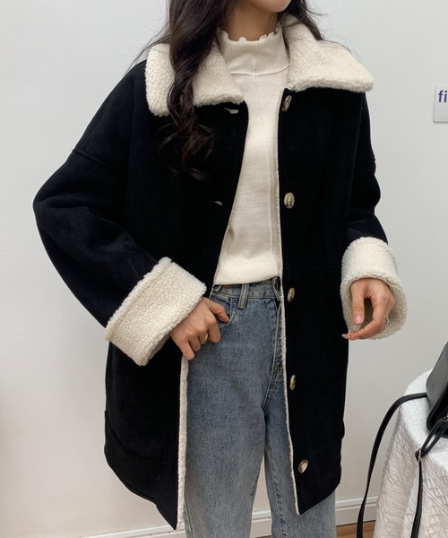 「ABITOKYO」 コート FREE ブラック レディース_画像2