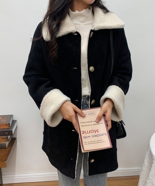 「ABITOKYO」 コート FREE ブラック レディース_画像3