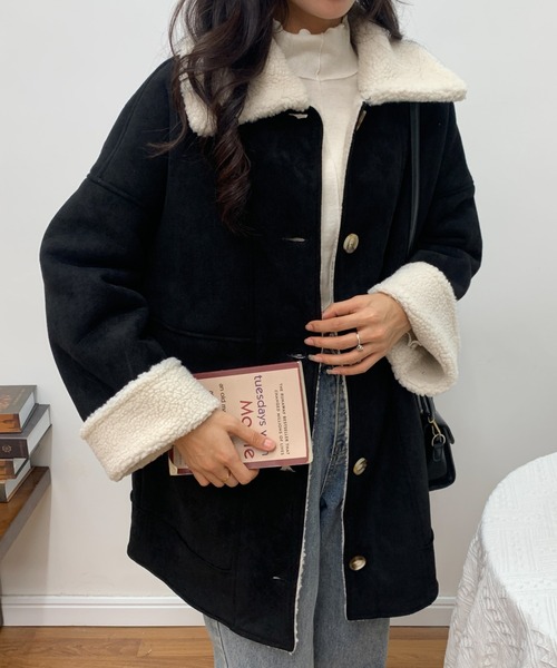 「ABITOKYO」 コート FREE ブラック レディース_画像4