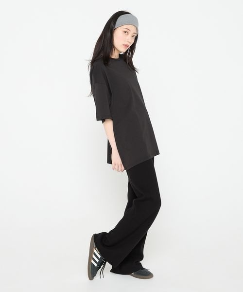JEANASIS パンツ 「Les Fleurs」アソートニットストレートパンツ