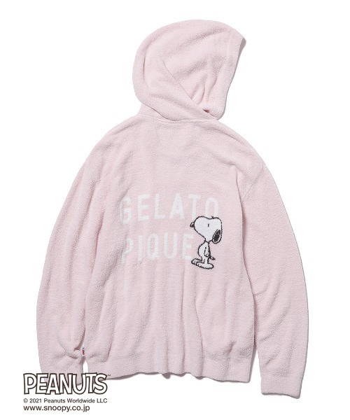 gelato pique 「gelato pique」 ニットカーディガン「PEANUTS