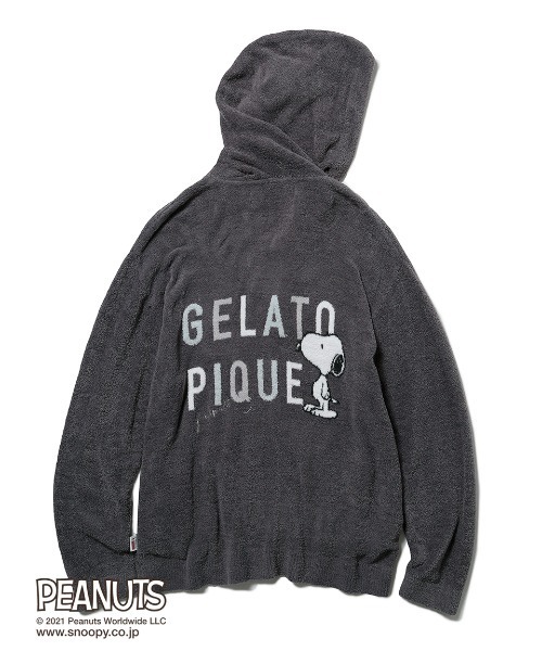 PEANUTS コラボ GELATO PIQUE カーディガン gelato pique 「gelato pique」 ニットカーディガン「PEANUTS