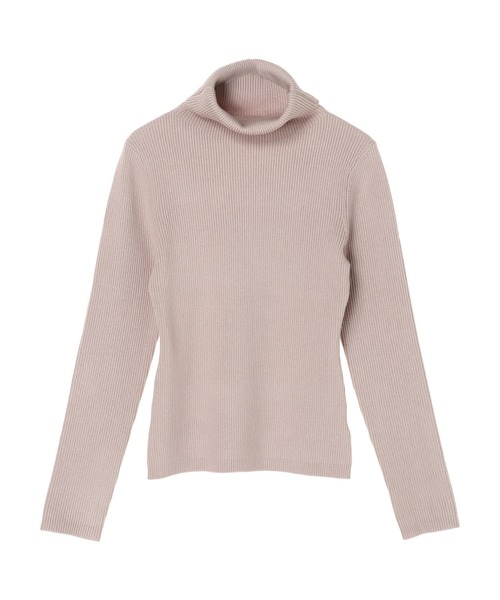 「DURAS」 タートルネックニット FREE ベージュ レディース_画像6