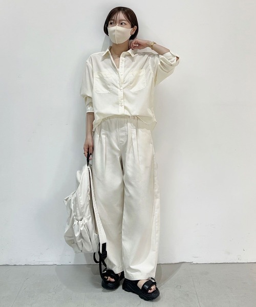 【低身長caho146cmさんプロデュース】2WAYシャツ BAYFLOW ブラウス シャツ 「低身長caho146cmさんプロデュース
