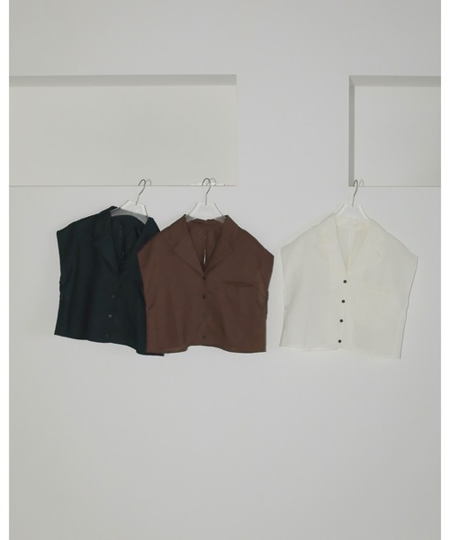 anuke ブラウス シャツ Opencollar Linen Shirts レディース