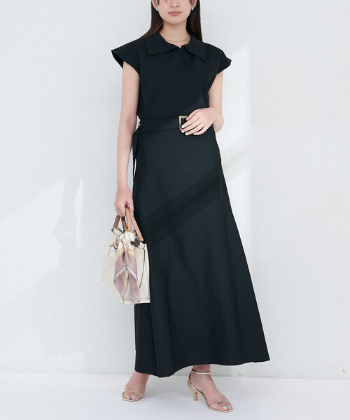 natural couture スカート セットアップ対応 べっこうベルト付き