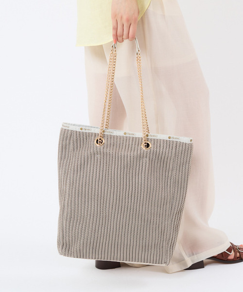 レスポートサック　CHAIN CROCHET CLUTCHベージュクロシェ LeSportsac トートバッグ CHAIN CROCHET N/S TOTE ベージュ