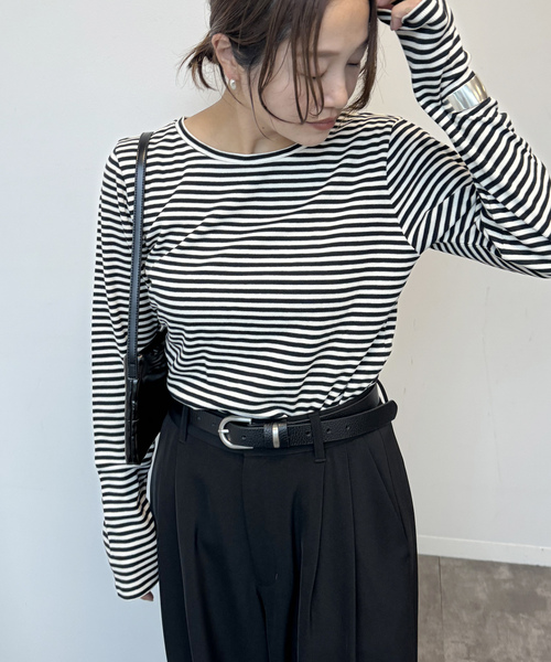 「JOURNAL STANDARD」 長袖カットソー FREE ブラック レディース JOURNAL STANDARD 「JOURNAL STANDARD」 長袖カットソー FREE