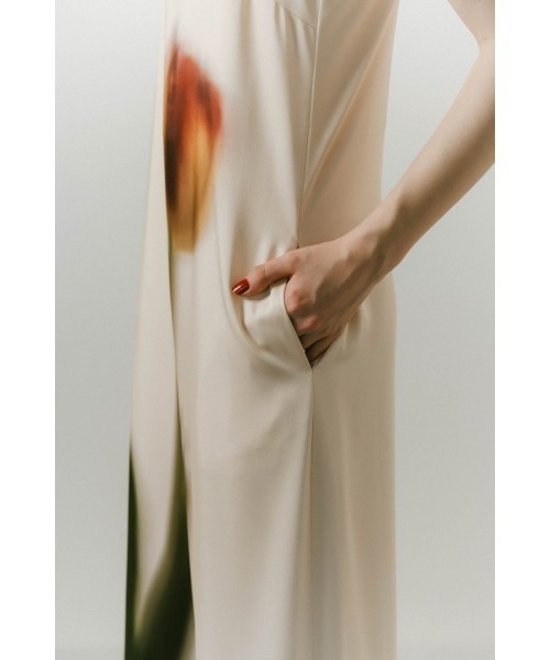 Knuth Marf ワンピース flower print satin dress : ZOZOTOWN