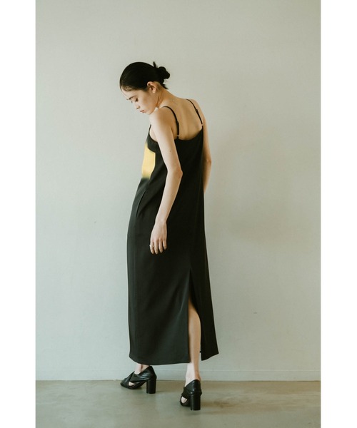 【KnuthMarf】flower print satin dress flower print satin dress/black | KNUTH MARF