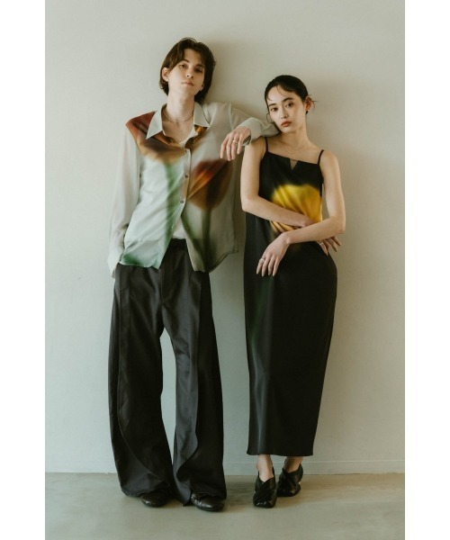Knuth Marf ワンピース flower print satin dress : ZOZOTOWN