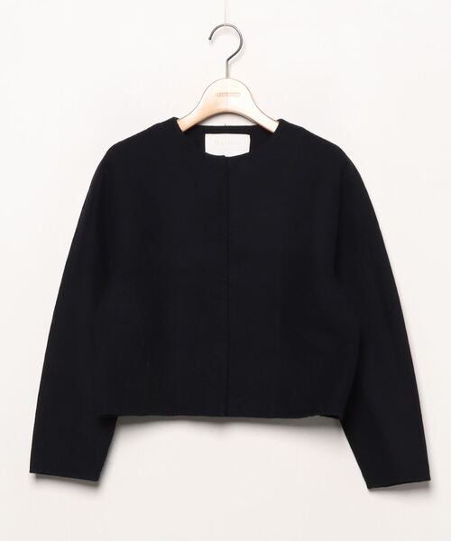 Ballsey（ボールジィ） ノーカラージャケット 36 ネイビー レディース