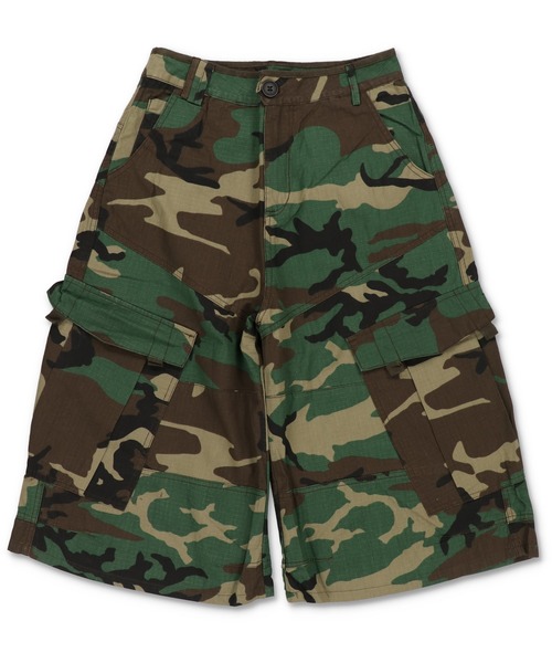 SPINNS（スピンズ） パンツ カモフラ柄ジョーツ/ロングハーフパンツ