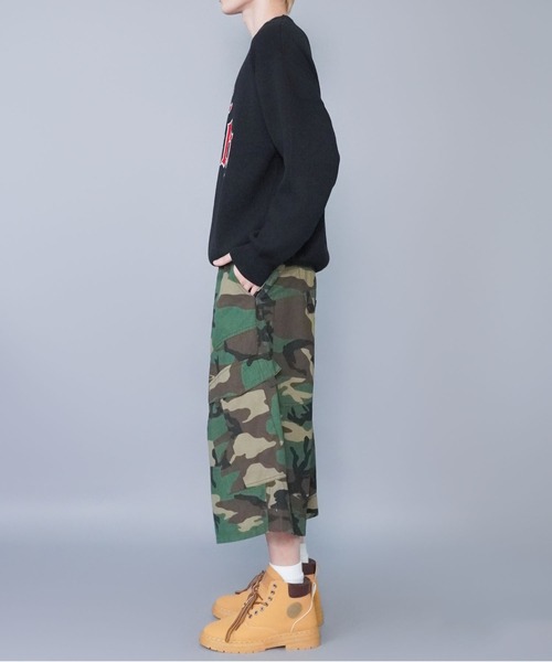 SPINNS（スピンズ） パンツ カモフラ柄ジョーツ/ロングハーフパンツ
