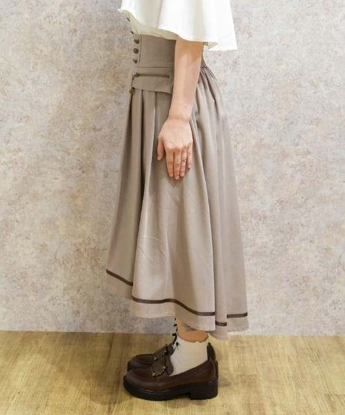 axes femme スカート フィッシュテール×ジップスカート