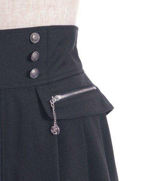axes femme スカート フィッシュテール×ジップスカート