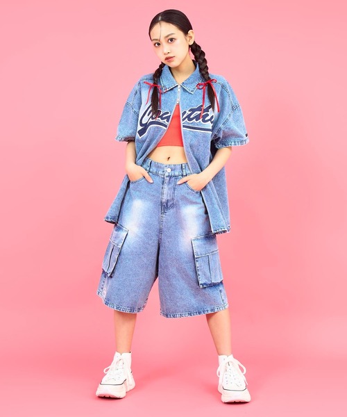 ANAP GiRL(アナップガール) パンツ ANAPR+S カーゴデニムハーフ ANAP GiRL(アナップガール) パンツ ANAPR+S カーゴデニムハーフ