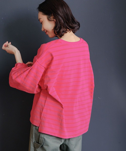 「niko and...」 7分袖カットソー LARGE オフホワイト レディース