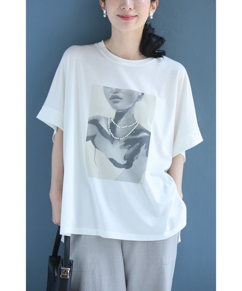tシャツ パールレディのゆったりTシャツトップス レディース