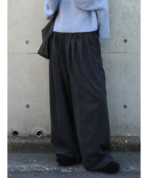 パンツ ピーチ起毛ラフパンツ レディース