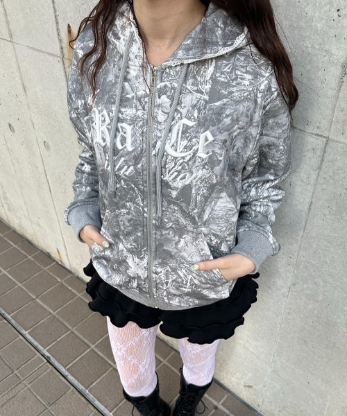 「FCMM」 ジップアップパーカー SMALL ピンク レディース
