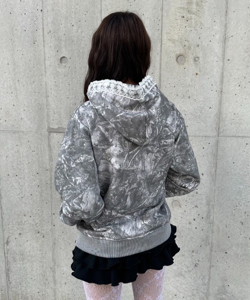 「FCMM」 ジップアップパーカー SMALL ピンク レディース