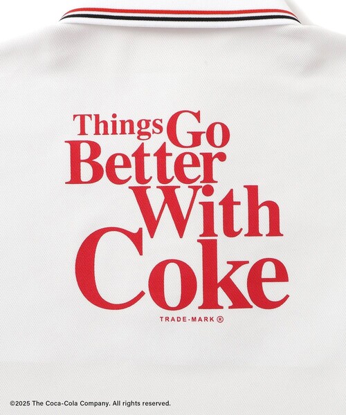 Coca Cola（コカコーラ） ポロシャツ ポロ バックプリント レディース