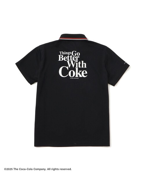 Coca Cola（コカコーラ） ポロシャツ ポロ バックプリント レディース