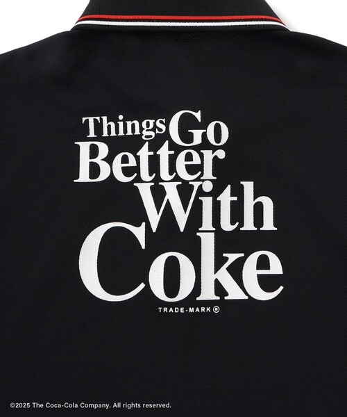 Coca Cola（コカコーラ） ポロシャツ ポロ バックプリント レディース