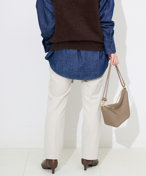 SLOBE IENA スラックス パンツ 「吸湿発熱/WEBのみ4サイズ展開
