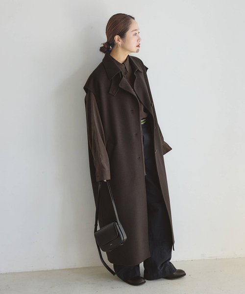 冬物最終値下げ　美品ジャーナルスタンダード　ラックス　ガウンロングコート 冬物最終値下げ 美品ジャーナルスタンダード ラックス ガウン