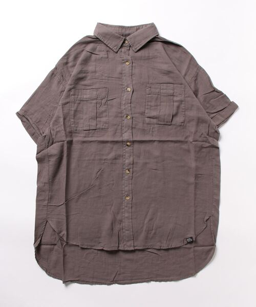 「KRIFF MAYER Lady's Collection」 半袖シャツ LARGE サックスブルー レディース_画像6