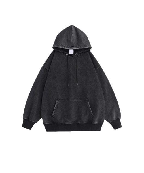 パーカー 無敵のユルさ!フェードブラックパーカー メンズ レディース