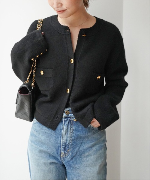 ドゥーズィエムクラス ブラックカーディガン 長袖 日本製 Heartrich カーディガン（カーディガン/ボレロ）｜Deuxieme Classe