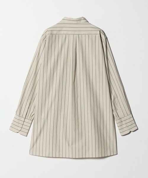 ＜conte＞コットンストライプ レギュラーカラーシャツ conte ブラウス シャツ 「conte」コットン ストライプ レギュラー