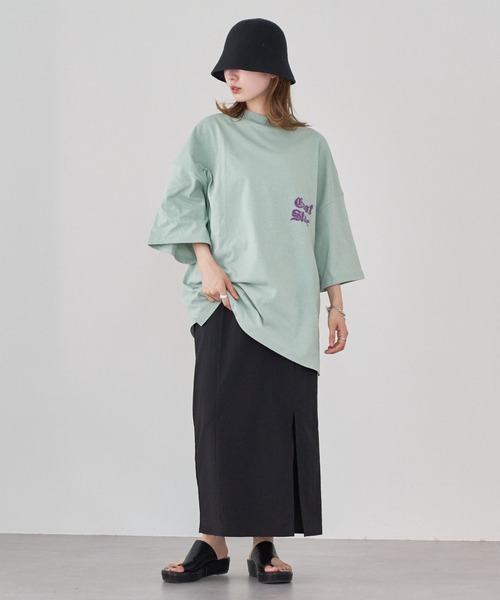 「WHIMSIC」 半袖Tシャツ FREE イエロー レディース_画像9